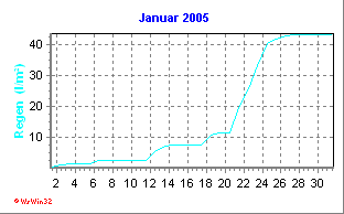 Regen Januar 2005