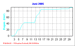 Regen Juni 2005