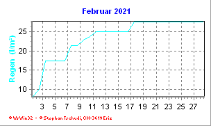 Regen Februar 2021